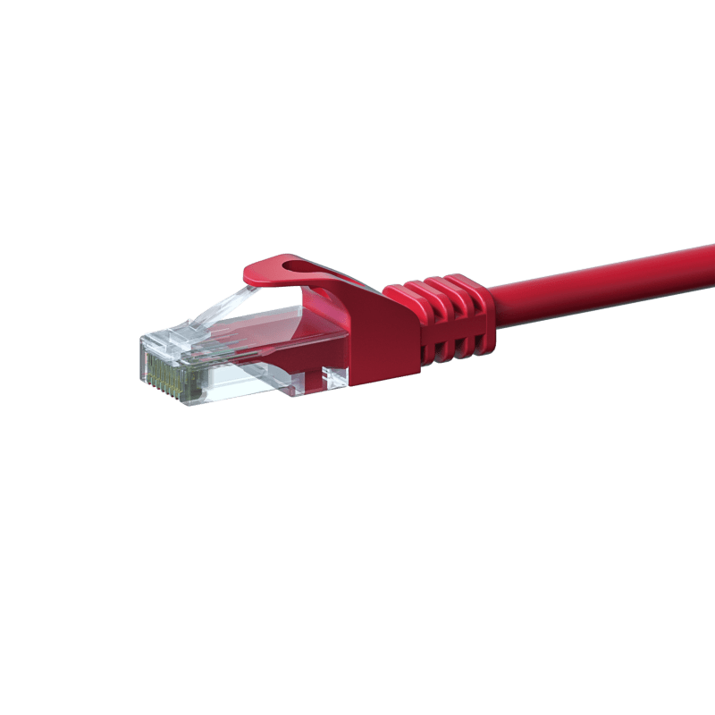 CAT 6 Netzwerkkabel U/UTP - 2 Meter - Rot - CCA