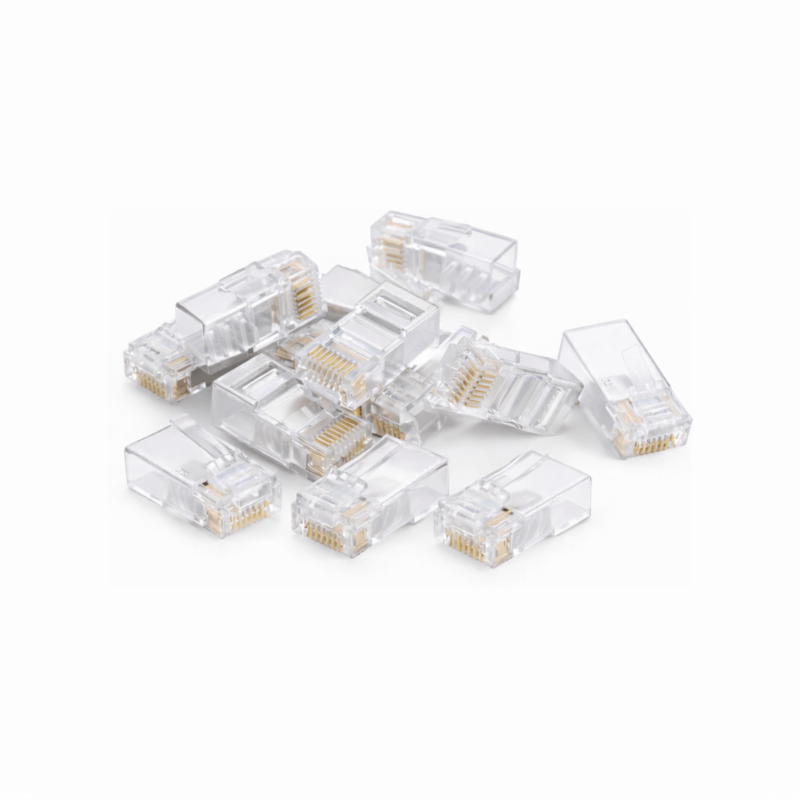 DANICOM UTP RJ45 CAT6 Netzwerkstecker - für Starrleiter - 10 Stück