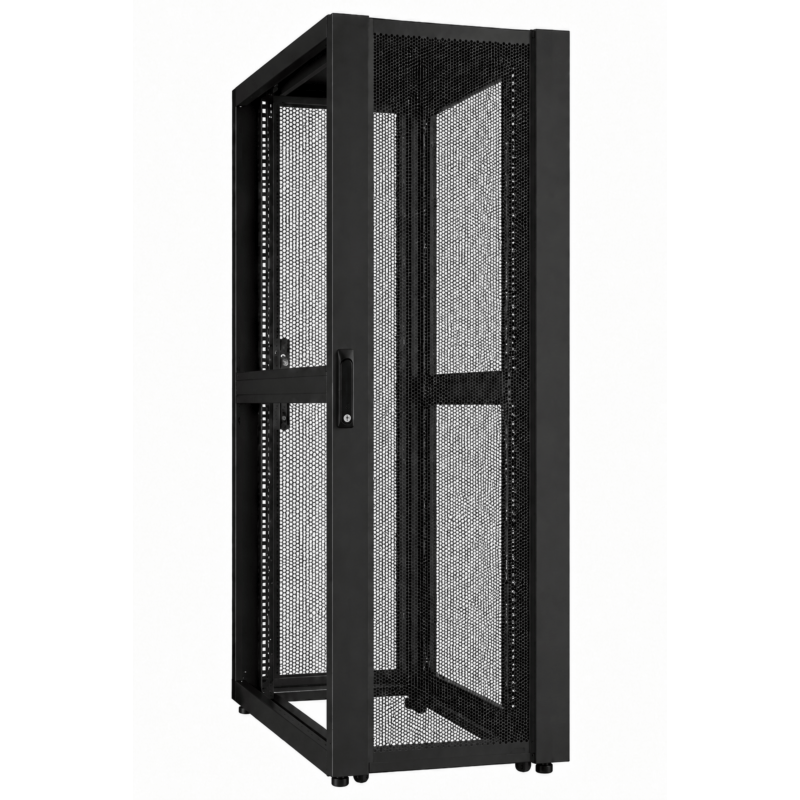 42 HE 19” Datacenter Serverschrank, mit perforierter Fronttür (BxTxH) 600 x 1000 x 2000mm
