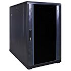 18 HE 19” Serverschrank, mit Glastür (BxTxH) 600 x 1000 x 1000mm