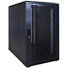 18 HE 19” Serverschrank, mit perforierter Fronttür (BxTxH) 600 x 1000 x 1000mm