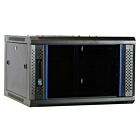 6 HE Serverschrank, Wandgehäuse, mit Glastür (BxTxH) 600 x 600 x 368mm 