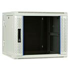 9 HE Serverschrank, wendbares Wandgehäuse mit Glastür, Weiß (BxTxH) 600 x 600 x 501mm