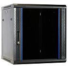 12 HE Serverschrank, Wandgehäuse mit Glastür (BxTxH) 600 x 600 x 635mm