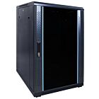 18 HE 19” Serverschrank, mit Glastür (BxTxH) 600 x 800 x 1000mm