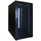 22 HE 19” Serverschrank, mit perforierter Fronttür (BxTxH) 600 x 800 x 1200mm