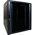 18 HE 19” Serverschrank, mit Glastür (BxTxH) 800 x 1000 x 1000mm