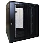 18 HE 19” Serverschrank, mit perforierter Fronttür (BxTxH) 800 x 800 x 1000mm