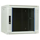 9 HE Serverschrank, Wandgehäuse, mit Glastür, Weiß, (BxTxH) 600 x 450 x 500mm 