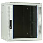 12 HE Serverschrank, Wandgehäuse, mit Glastür, Weiß, (BxTxH) 600 x 450 x 634mm 