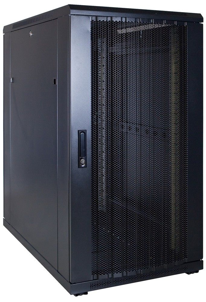 22 HE 19” Serverschrank, mit perforierter Fronttür (BxTxH) 600 x 1000 x  1200mm