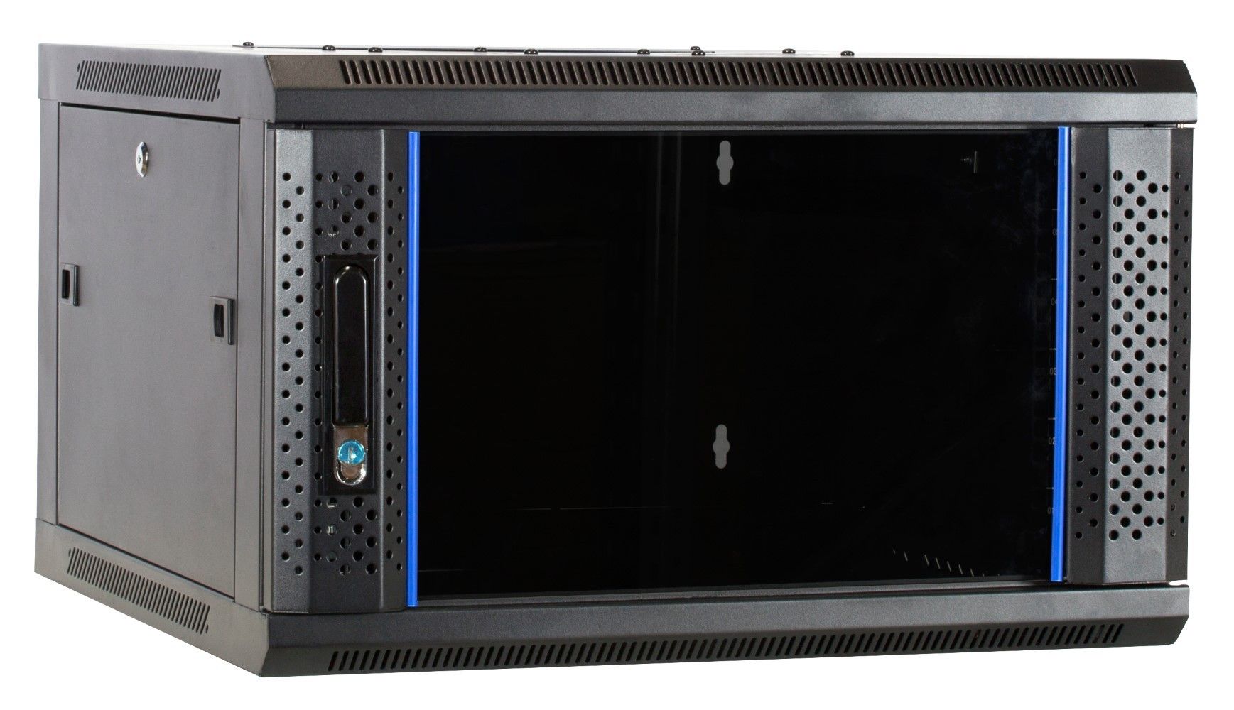 Tecmojo 6U Serverschrank Wandmontage – Abschließbar, Mit Glasfront & Kühlventilator