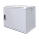 9 HE Serverschrank, Wandgehäuse, Weiß, mit Metaltür (BxTxH) 600 x 450 x 500mm