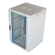 18 HE Serverschrank, wendbares Wandgehäuse, Weiß, mit Metaltür (BxTxH) 600 x 600 x 1000mm