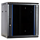 12 HE Serverschrank, Wandgehäuse, mit Glastür, nicht vormontiert (BxTxH) 600 x 450 x 634mm 