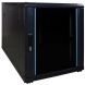 12 HE, kleiner Serverschrank, mit Glastür (BxTxH) 600 x 1000 x 720 mm 