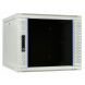 9 HE Serverschrank, Wandgehäuse mit Glastür (BxTxH) 600 x 600 x 500mm