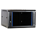 4 HE Serverschrank, Wandgehäuse, mit Glastür, nicht vormontiert (BxTxH) 600 x 600 x 280mm