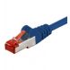 CAT 6 Netzwerkkabel LSOH - S/FTP - 0,25 Meter - Blau