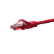 CAT6 Netzwerkkabel, U/UTP, 0,15 Meter, Rot, 100% Kupfer