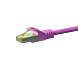 RJ45 Netzwerkkabel S/FTP (PiMF), mit CAT 7 Rohkabel, Rosa, 2m