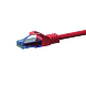 CAT6a Netzwerkkabel 100% Kupfer - U/UTP - 0,15 Meter - Rot