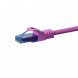 CAT6a Netzwerkkabel 100% Kupfer - U/UTP - 0,25 Meter - Rosa