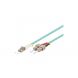 OM3 Duplex Glasfaserkabel LC-SC 1,50m