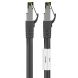 RJ45 Netzwerkkabel S/FTP (PiMF), mit CAT 8 Rohkabel, Schwarz, 5m