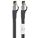 RJ45 Netzwerkkabel S/FTP (PiMF), mit CAT 8 Rohkabel, Schwarz, 5m