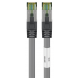 RJ45 Netzwerkkabel S/FTP (PiMF), mit CAT 8 Rohkabel, Grau, 0,25m