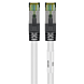 RJ45 Netzwerkkabel S/FTP (PiMF), mit CAT 8 Rohkabel, Weiß, 3m
