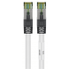 RJ45 Netzwerkkabel S/FTP (PiMF), mit CAT 8 Rohkabel, Weiß, 5m