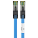RJ45 Netzwerkkabel S/FTP (PiMF), mit CAT 8 Rohkabel, Blau, 0,50m