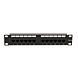 Patchpanel 10”, 12-fach UTP Patchpanel CAT 6a