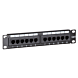 Patchpanel 10”, 12-fach UTP Patchpanel CAT 6