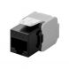 CAT6a UTP Keystone Netzwerkstecker - Toolless- Schwarz