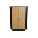 18U Soundproof Cabinet - Holzoptik