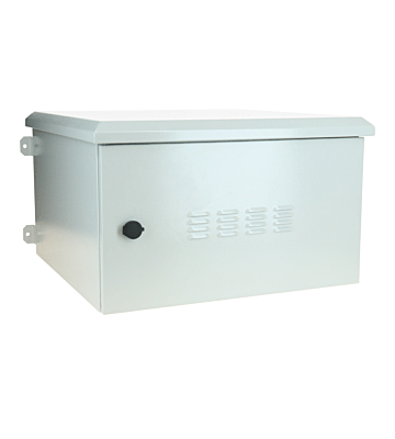 6 HE 19” Outdoor Serverschrank zur Wandmontage IP55 - 600 x 600 x 368mm 
