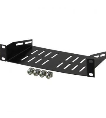 10” Fachboden, 1 HE, für 10” Serverschränke, Schwarz, (BxTxH) 250 x 136 x 44 mm