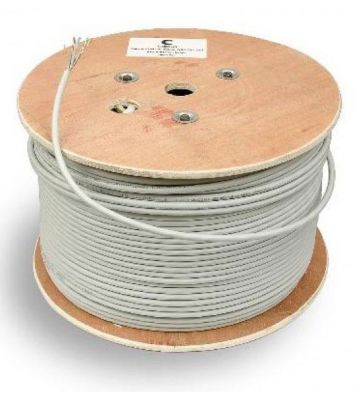 CAT 5e Belden Kabel - 4x2xAWG 24/1 - Starrleiter - 100% Kupfer - UTP - 500 Meter - Grau