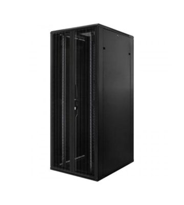 42 HE 19” Serverschrank, mit perforierten Doppelflügeltüren vorne und hinten (BxTxH) 800 x 1200 x 2000mm 
