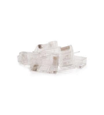 RJ45 CAT5e Netzwerkstecker – ungeschirmt - für Starrleiter und verseilte Kabel - 10 Stück