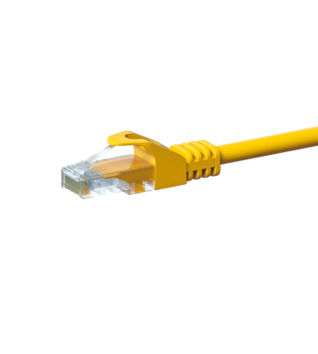 CAT 5e Netzwerkkabel U/UTP – 5 Meter - Gelb - CCA