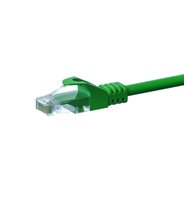 CAT5e Netzwerkkabel, U/UTP, 2 meter, Grün, 100% Kupfer