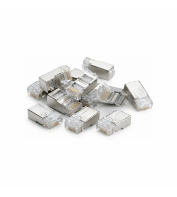 DANICOM SFTP RJ45 CAT6a Netzwerkstecker - für flexible Kabel - 10 Stück
