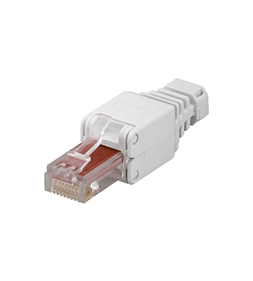 DANICOM UTP CAT6 Toolless RJ45 Netzwerkstecker - für flexibele und massive UTP Kabel