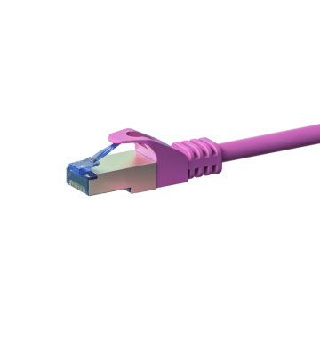 CAT 6a Netzwerkkabel LSOH - S/FTP - 2 Meter - Rosa
