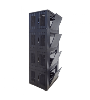 42 HE Serverschrank, mit perforierter Fronttür – 4x9 HE Fächer, (BxTxH) 800x800x2000mm