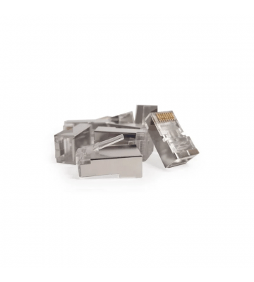 RJ45 CAT 6 Netzwerkstecker - gechirmt - für flexible Kabel - 10 Stück